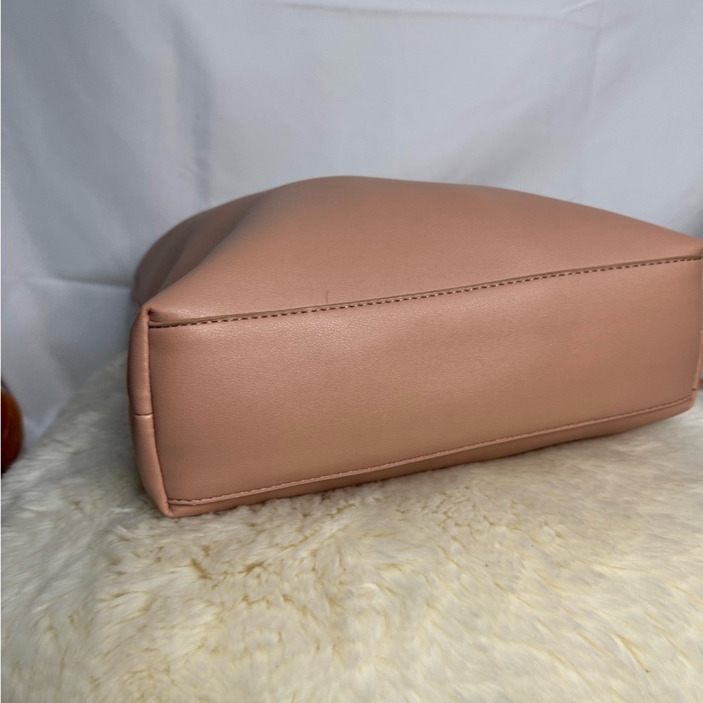 Pink and Gold Tote Bag Minimalist Design and Crossbody Strap - Like new! - Picture 4 of 9